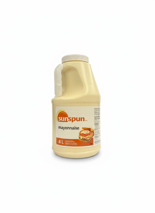 Sunspun Mayonnaise 4L with white background