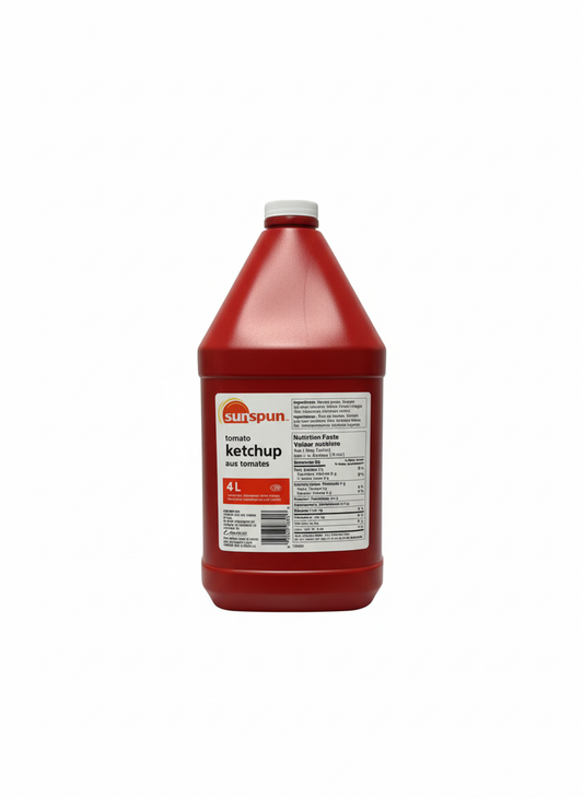 Sunspun Tomato Ketchup 4L with white background